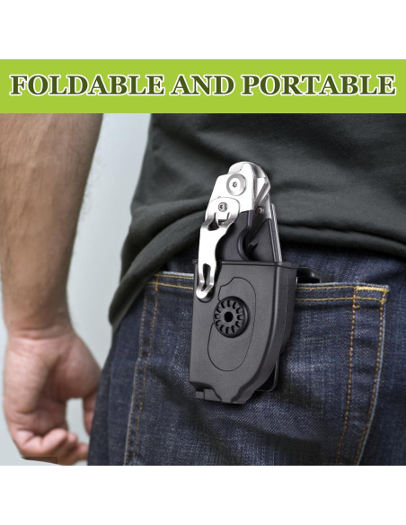 Tijeras de Trauma UARMU 6 en 1 Plegables con Funda - Acero Inoxidable