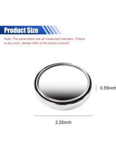 Espejo Convexo de Vidrio HD Redondo GAOLAOSY 5.6 cm Plata 2