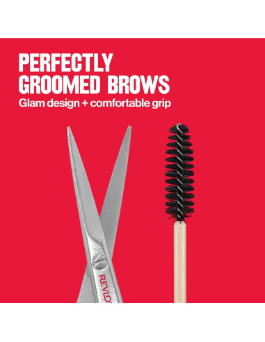 Juego de Cejas Revlon Designer con Tijeras y Cepillo Spoolie