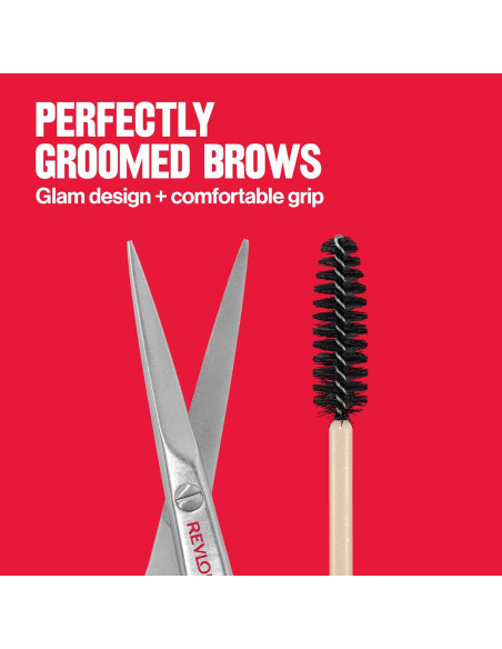 Juego de Cejas Revlon Designer con Tijeras y Cepillo Spoolie