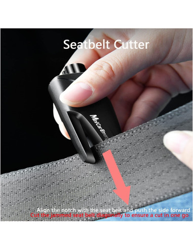 Cortador de Cinturón de Seguridad y Rompedor de Ventanas QUZOC