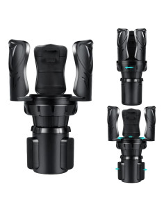 Soporte para Tazas de Auto Eclatify Ajustable Negro 23 cm