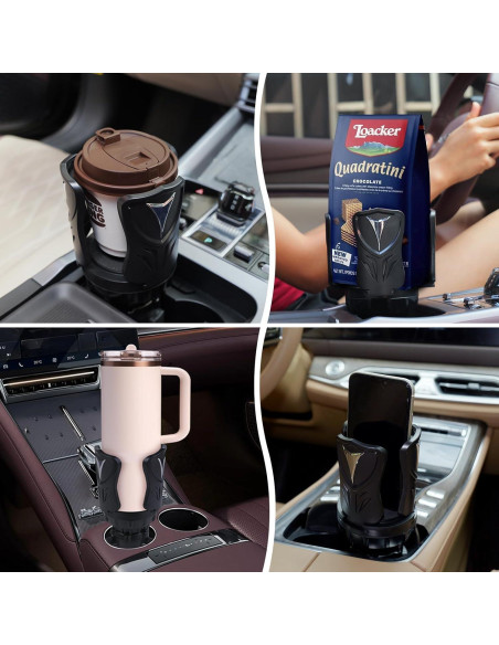 Soporte para Tazas de Auto Eclatify Ajustable Negro 23 cm