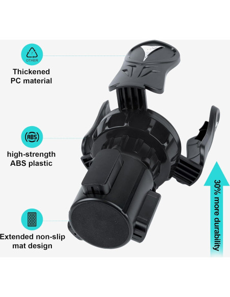 Soporte para Tazas de Auto Eclatify Ajustable Negro 23 cm