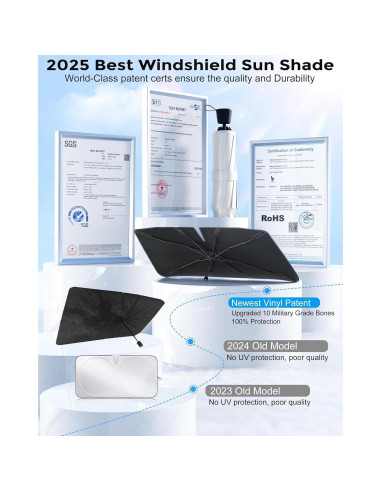 Sombrilla para Parabrisas Weektic US-25 Mediana 145x79cm