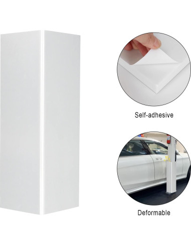 Protector de Pared de Garaje GUEQUITLEX 400x250mm Amarillo/Negro