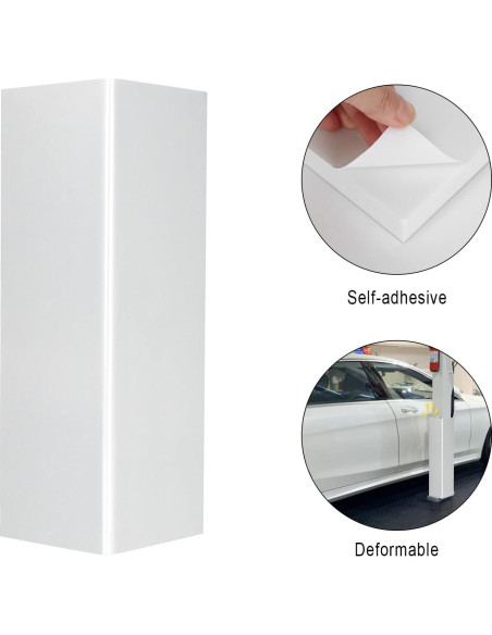 Protector de Pared de Garaje GUEQUITLEX 400x250mm Amarillo/Negro