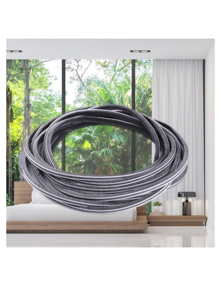 Tira de Sello de Ranura Zjclx 5m x 8mm Gris para Puertas y Ventanas