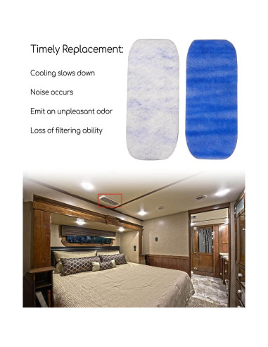 Filtros de Aire Acondicionado RV WUMZIJ RM6160G MERV 6 - Paquete de 4