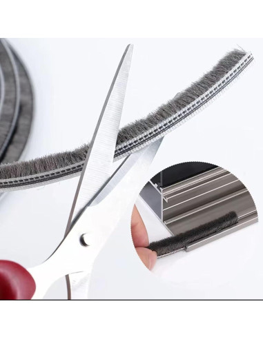 Tira de Sello de Ranura Zjclx 5m x 8mm Gris para Puertas y Ventanas