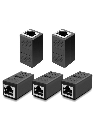 Acoplador Ethernet RJ45 Oneme Cat7/Cat6/Cat5e - 5 Paquetes