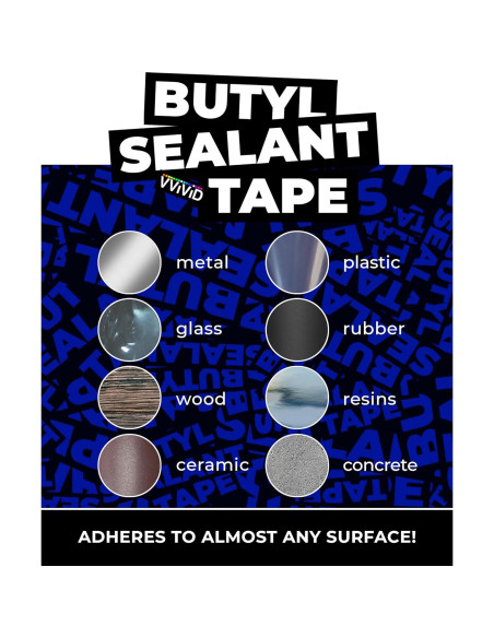 Cinta de Sellado de Butilo VViViD 5/16" x 5.5m para Automóviles