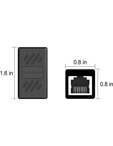 Acoplador Ethernet RJ45 Oneme Cat7/Cat6/Cat5e - 5 Paquetes