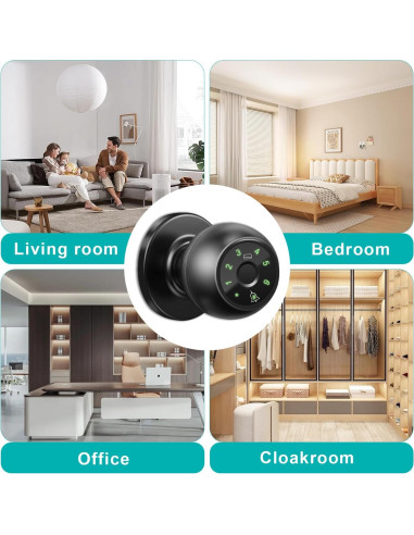 Cerradura Inteligente Kuelor DK-Q7-B Biométrica 5-en-1