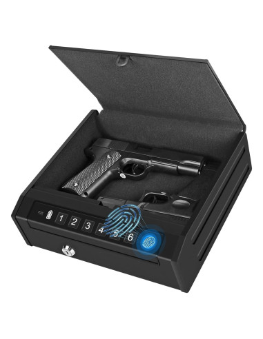 Caja Fuerte Biométrica BBRKIN para 2 Pistolas - Acceso Rápido