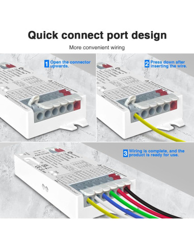 Controlador LED GLEDOPTO ZigBee Pro 5 en 1 DC 12-48V 15A