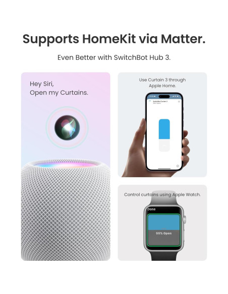 Apertura Automática Cortinas Inteligente SwitchBot Solar 15kg