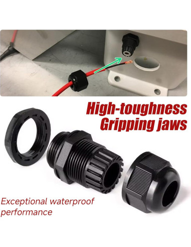 Juntas de Cable Impermeables YIOVVOM 72 Pcs Nylon PA66