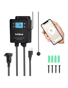 Termómetro de Agua de Lago WiFi Briidea MK-121 1500W con APP