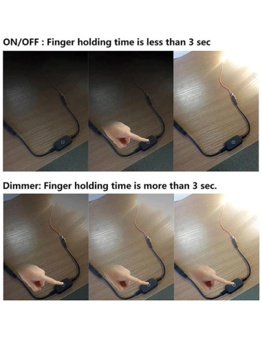 Paquete de 2 Interruptores Reguladores de Luz LED RecDec
