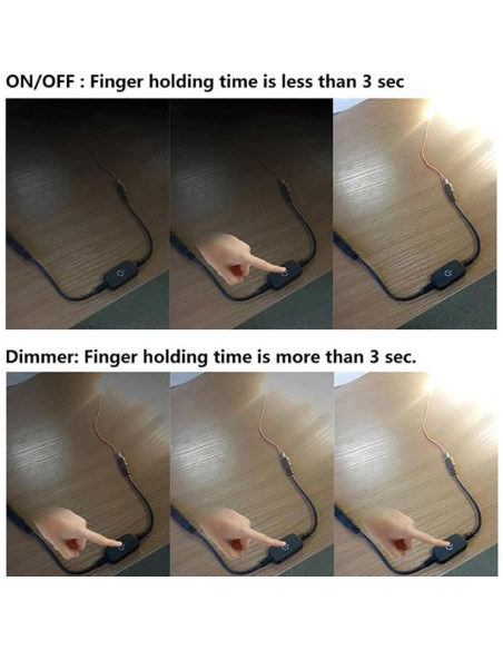 Paquete de 2 Interruptores Reguladores de Luz LED RecDec