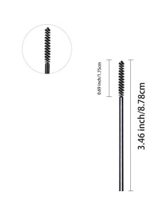 50 Cepillos Desechables para Pestañas GUMIKE 8.64 cm 2