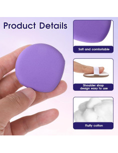 7 Esponjas de Maquillaje MOZEAT LENS Teardrop EVA 20x12cm 2