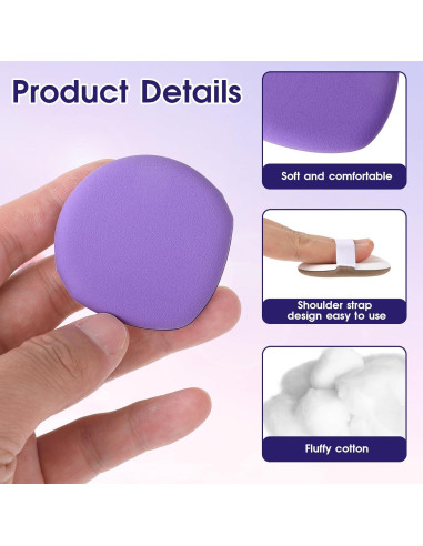 7 Esponjas de Maquillaje MOZEAT LENS Teardrop EVA 20x12cm