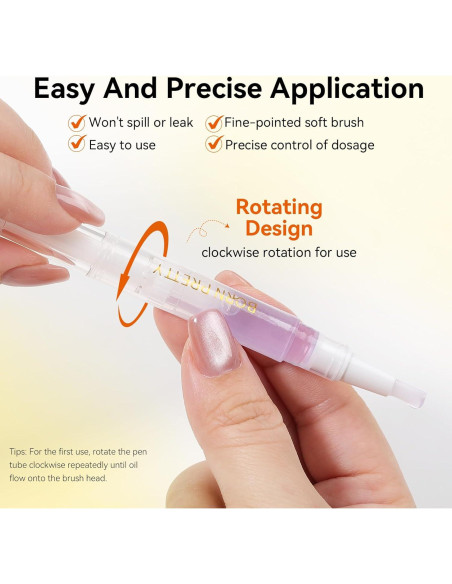 Set 6 Bolígrafos Aceite Cutículas BORN PRETTY - Hidratación Uñas