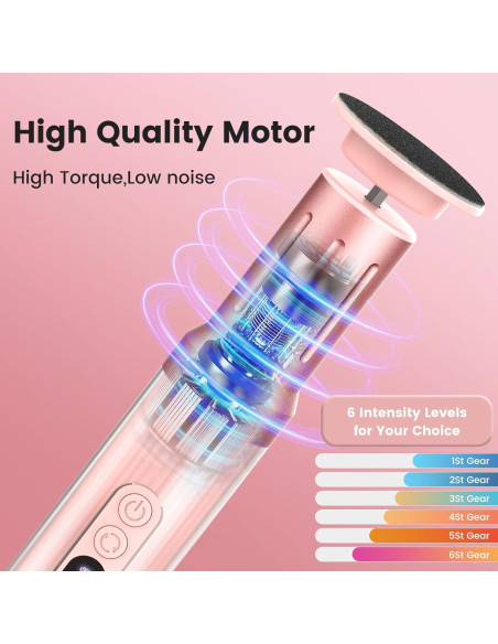 Removedor de Callos Eléctrico Slyhaw 2 en 1 Rosa 2000RPM