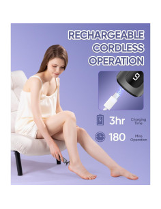 Removedor de Callos Eléctrico 9 Velocidades USB Gris Oscuro 2