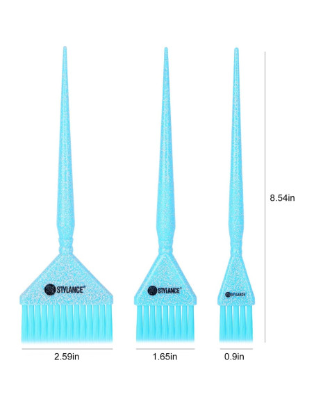 Juego de Brochas para Color de Cabello MEN'S GROOMING 3 Tamaños