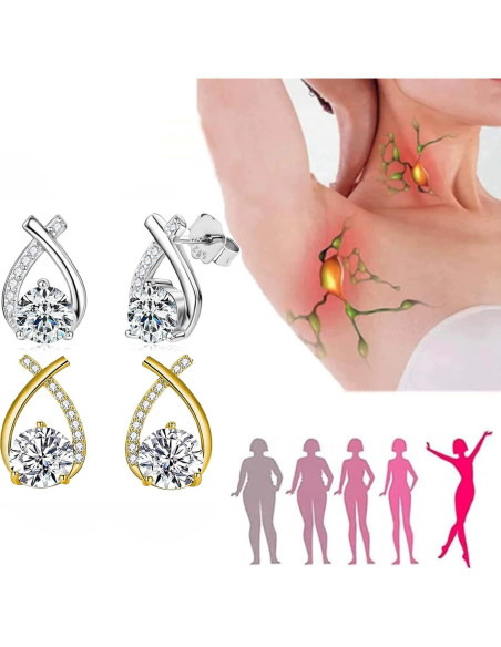 Pendientes Linfáticos Lucpee de Germanio para Drenaje Detox