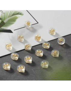 Resortes de Aretes de Oro 18K CANIPHA - 8 Pares Hipoalergénicos 2