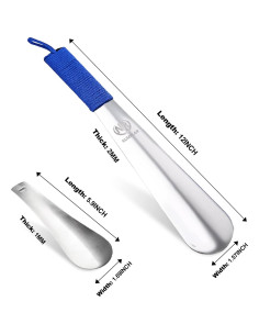 Cuchara para zapatos Numplar de acero inoxidable 30.48 cm azul 2