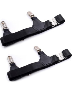 Sujetadores de Calcetines Ajustables UUYYEO 2 Pcs Antideslizantes 2