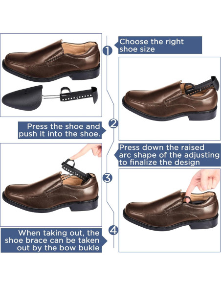 Estiradores de Zapatos Ajustables Honeydak - 10 Pares