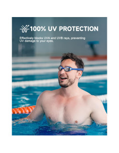 Gafas de Natación Aegend Adulto Espejadas Antiempañantes 2