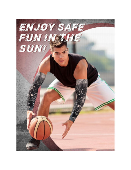 Mangas Cooling UV para Hombre Boao - 20 Pcs Antideslizantes