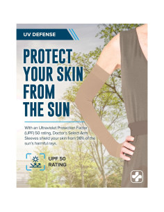 Protectores de brazos Doctor's Select UPF 50 para piel delgada - 2 pares 2