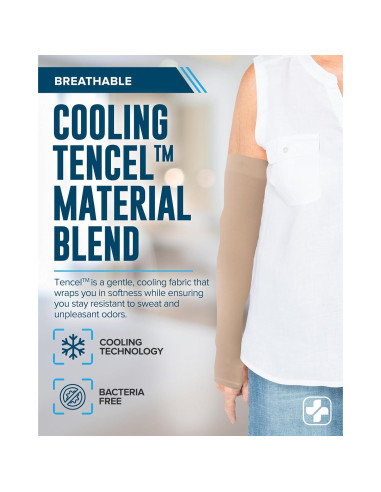 Protectores de brazos Doctor's Select UPF 50 para piel delgada - 2 pares