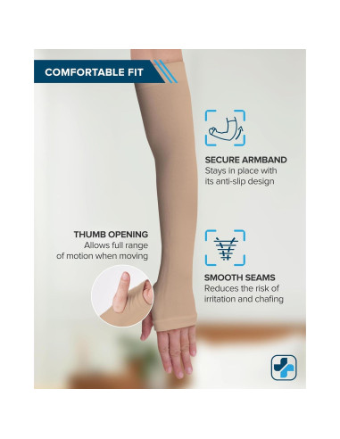 Protectores de brazos Doctor's Select UPF 50 para piel delgada - 2 pares