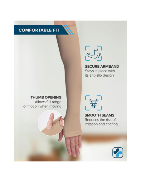 Protectores de brazos Doctor's Select UPF 50 para piel delgada - 2 pares