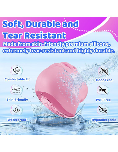 Gorro de Natación Vvinca para Niños 3-8 Años Silicona 2 Pcs