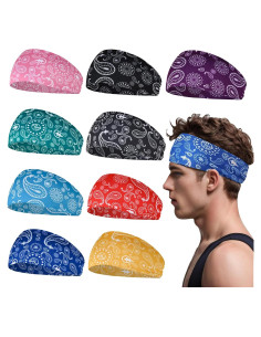 Cinta Deportiva Gvhntk 9 Piezas Coloridas para Sudor