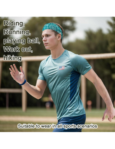 Cinta Deportiva Gvhntk 9 Piezas Coloridas para Sudor