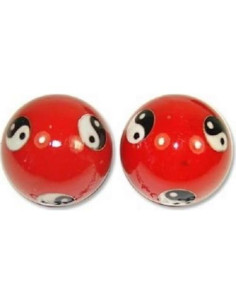 Bolas de Medicina China JapanBargain 3580, Alivio Estrés, Rojo 2