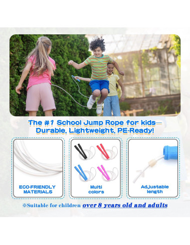 Cuerda de Salto Ajustable FEELCAT 2.8m Verde para Fitness