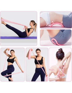 Kit de Pilates XinM 13 Piezas con Anillo y Pelota de 25 cm 2