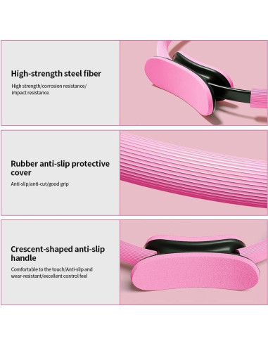 Kit de Pilates XinM 13 Piezas con Anillo y Pelota de 25 cm